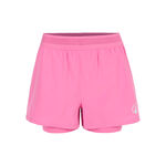 Quiet Please Tenniskleding Quiet Please Rematch 2in1 Shorts Dames - pink, wit