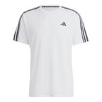 adidas Kleding adidas Essentials Train 3-Stripes Training T-shirt Heren-Wit,Zwart