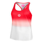 BIDI BADU Kleding BIDI BADU Crew Gradiant Tanktop Dames-Rood,Wit