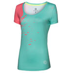 BIDI BADU Kleding BIDI BADU Amari Tech Round-Neck T-shirt Dames-Mint,Koraal