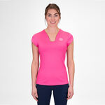 BIDI BADU Kleding BIDI BADU Crew V-Neck T-shirt Dames-Pink