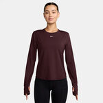 Nike Kleding Nike One Classic Dri-FIT Longsleeve Dames - donkerrood, wit
