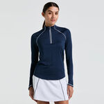 Original Penguin Kleding Original Penguin Solid Sun Protection Longsleeve Dames - Donkerblauw