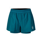 Quiet Please Kleding Quiet Please Create Rematch 2in1 Shorts Dames-Petrolblauw,Wit
