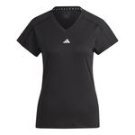 adidas Kleding adidas Essentials AEROREADY Train Minimal Branding V-Neck T-shirt Dames-Zwart