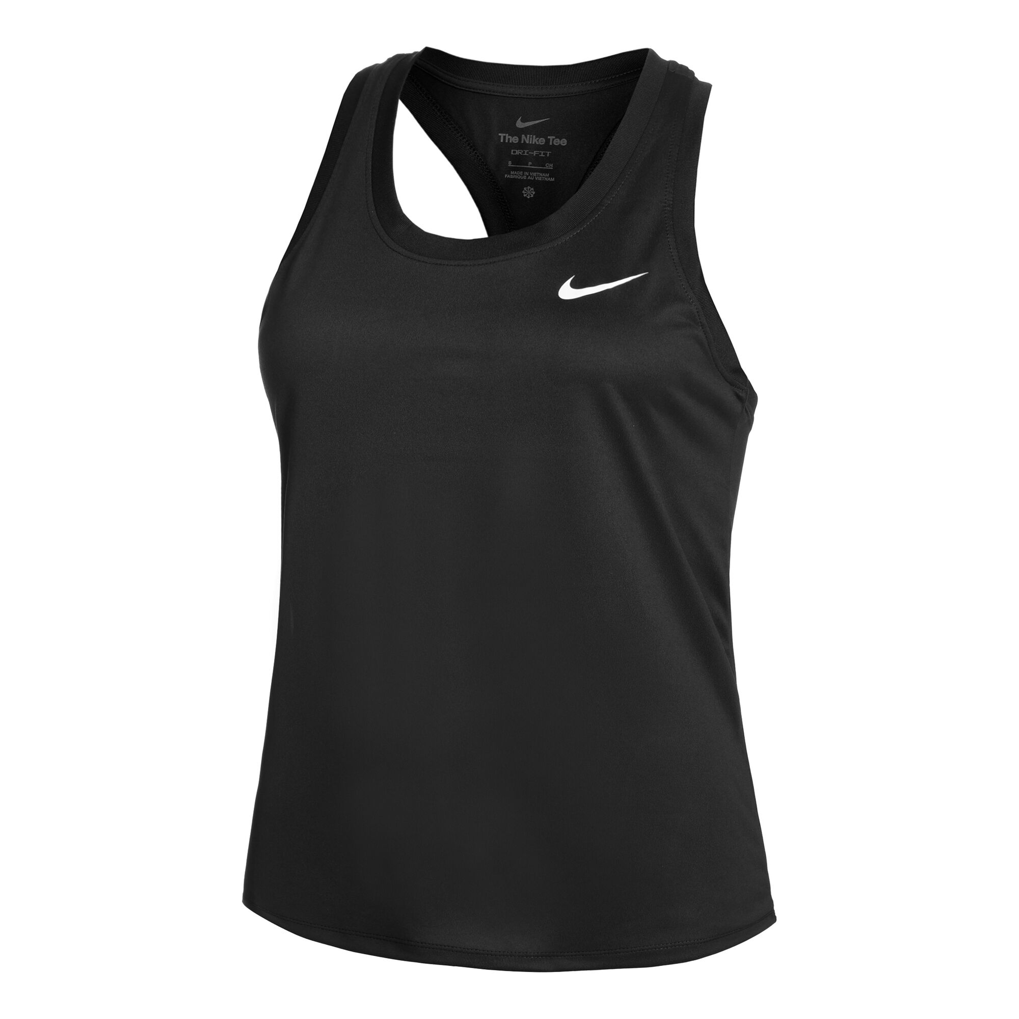 Nike Dri-Fit Racerback Tanktop Dames Zwart Tennis-Point