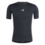 adidas Kleding adidas TechFit Compression T-shirt Heren-Zwart