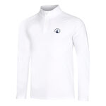 Quiet Please Kleding Quiet Please Big Serve 1/4 Zip Longsleeve Heren-Wit