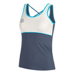 BB by Belen Berbel Kleding BB by Belen Berbel Net Tanktop Dames-Donkerblauw,Wit