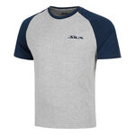 Siux Kleding Siux T-shirt Heren-Grijs,Donkerblauw