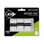 Dunlop Overgrips Dunlop  Gecko-Tac Verpakking 3 stuks - wit