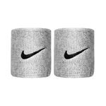 Nike Kleding Nike Swoosh Zweetband Verpakking 2 Stuks-Lichtgrijs,Zwart