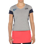 Bullpadel Kleding Bullpadel Rollaz T-shirt Dames-Grijs,Zwart