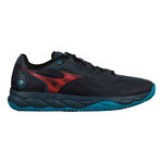 Mizuno Padel schoenen Mizuno Wave Enforce Court Padel Schoen Heren-Donkerblauw,Koraal