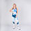 Abiba Tech Mesh Tight - blue/ rose