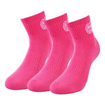 BIDI BADU Kleding BIDI BADU Gila Ankle Tech Sportsokken Verpakking 3 Stuks-Pink,Wit