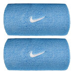 Nike Kleding Nike Swoosh Classic Doublewide Zweetband Unisex - blauw, wit