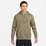 Nike Kleding Nike Court Dri-Fit Heritage Sweater met capuchon Heren - olijf, olijf