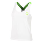 Quiet Please Kleding Quiet Please Wild Serve & Volley 2.0 Tanktop Dames-Wit,Neongroen