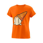 Wilson Kleding Wilson Inverted Cone Tech T-shirt Meisjes - oranje, veelkleurig