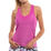 Wavy V-Neck Tank with Bra