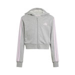 adidas Kleding adidas Essentials Crop Sportjas Kinderen-Grijs