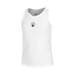 Quiet Please Tenniskleding Quiet Please Racerback Tanktop Meisjes-Wit,Donkerblauw