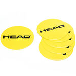 HEAD Trainingsbenodigdheden HEAD Doelmarkering Verpakking 6 Stuks Rond-Geel