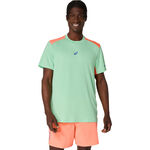 ASICS Kleding ASICS Court T-shirt Heren-Groen,Koraal