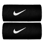 Nike Kleding Nike Swoosh Doublewide Zweetband Verpakking 2 Stuks-Zwart,Wit