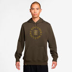 Nike Kleding Nike Court Dri-Fit Heritage Sweater met capuchon Heren-bruin