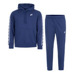 Nike Kleding Nike Club Fleece GX Trainingspak Heren - donkerblauw, wit