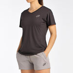 Bullpadel Kleding Bullpadel Eches T-shirt Dames-Antraciet
