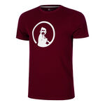 Quiet Please Kleding Quiet Please Create Trainings T-shirt Heren-Wijnrood,Wit