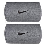 Nike Kleding Nike Swoosh Classic Doublewide Zweetband Unisex - grijs, zwart
