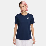 Nike Kleding Nike Club T-shirt Dames-Donkerblauw