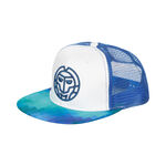 BIDI BADU Tenniskleding BIDI BADU Post Match Legend Mesh Printed Cap-Blauw,Groen