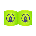 Quiet Please Tenniskleding Quiet Please Short Zweetband Verpakking 2 stuks Unisex - neongroen, donkerblauw