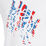 Ufoma Lifestyle Tee - blue/white/red