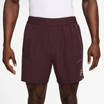 Nike Kleding Nike Sinner Court Dri-FIT Advantage 6in Shorts Heren - donkerrood, wit